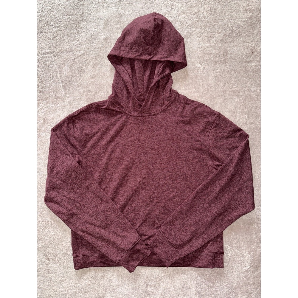 Lululemon Sweater Womens Red Lead The Pack Hoodie Rulu Fabric Run size 4